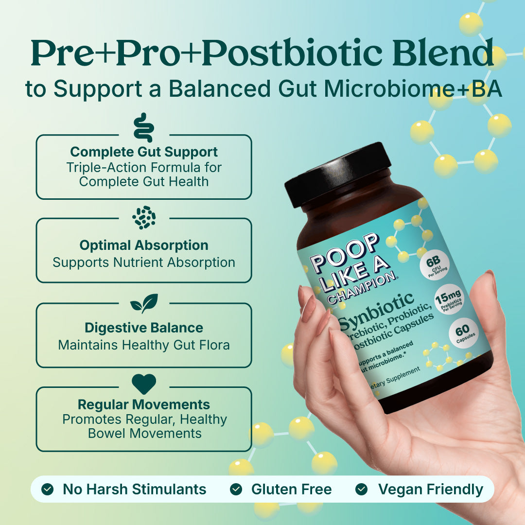 Synbiotic Capsules (Pre+Pro+Postbiotics)