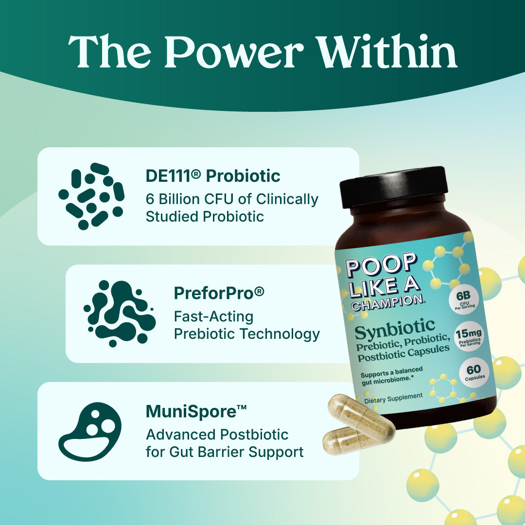 Synbiotic Capsules (Pre+Pro+Postbiotics)